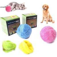 Roller Rolling Battery Operated Pet Electronic Automatic Magic Ball Dog Cat Toy for Ball