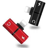 Audio Adapter Cable 2 in 1 Dual Audio and Headphone Charging Adapter For IPhone