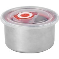 Free sample Stainless steel Small Round crisper bowl food container with plastic Leakproof lids