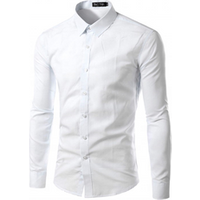 Wholesale Latest Design Custom Mens Suits Long Sleeve Formal Office White Dress Shirt