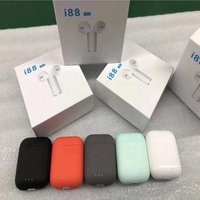 i88 TWS V5.0 sport BT wireless earphones earbuds with charging box for all cell