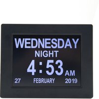 Gift Types 8" LED digital calendar day clock for dementia elderly seniors Alarm clock in The Desk
