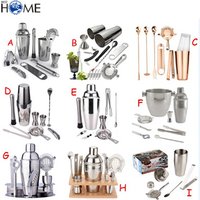 Stainless Steel Bar Tool Cocktail Shaker Set