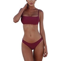 Wine Red Bikini Swimwear
