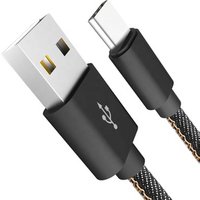 Colorful 6FT 2.4A Charging Cable Denim USB Cable for Type C