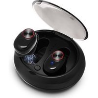 TWS Bluetooth 5.0 Headset True Wireless Earbuds with QI-Enabled Wireless Charging Case IPX6 Waterproof Long Lasting