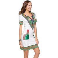 Traditional African Kitenge Print Dress