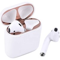 Fast Delivery For Airpods Dustproof Film Guard, Ultra Thin Metal Sticker 18K Plating Compatible for Airpods Charging Case