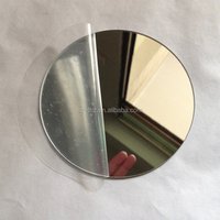 Acrylic Round Mirrors Diameter 100x2mm Plastic Silver Mirror With Back Glue Adhesive Wall Sticker Decor