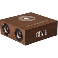 3 in 1 multifunct bluetooth speaker 12W with alarm clock and wireless charger