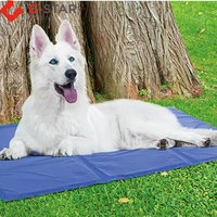 Custom logo re-useable self-cooling nontoxic dog cooling mat pet cool gel mat dog cooling pad