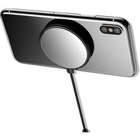 High Quality Qi wireless charger 10W Fast Charging Mini Suction cup Round Square magic Wireless Charger 5V 2A
