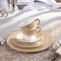 6 Piece Bone China Dinnerware Coffee Cup Set