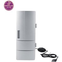 USB Fridge Cooler & Warmer Mini USB-Powered Beverage Drink Cans Cooler/Warmer Refrigerator for PC Laptop Car Home office