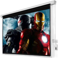 Customized size recessed motorized projector screen for home cinema