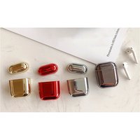 Luxury plating style Custom AirPod cases protective silicone cover shockproof accessories for apple airpods charging case skin