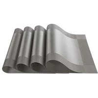 Fashion Place mat PVC placemats for Dining Table mat Table Decoration Accessories: Grey