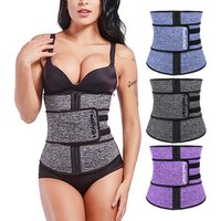 Feelingirls Logo Compression Belt Zipper Front Women Slimming Tummy Neoprene Waist Trainer Private Label