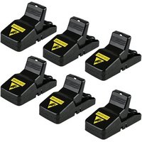 Mouse Trap -Mice Rats Traps, Powerful Snap with Bait Cup, Durable Reusable Mouse Trap 6 Pack