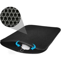 Luxury PU Leather Cat Litter Trapper Mat, 75x55cm