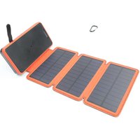 Fast Charging 20000mah Solar Power Bank Battery Wireless Phone Charger With 3 Solar Panel