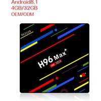 H96 max+ RK3328 Quad Core 64bit tv box Smart tv box android 8.1 TV Box 4GB/32GB 2.4G WiFi With 2.4GVoice remote control