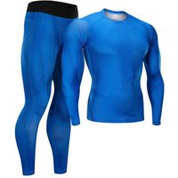 compression shirts sport leggings for men suit spandex long sleeve gym yoga wear T shirts tight pants set