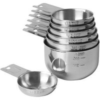 Kitchen Tools Adjustable Stainless Steel Baking measuring cup set of 7 piece