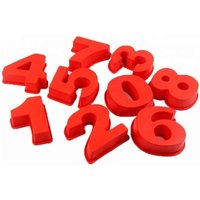 Silicone 3D Number 0-9 Shape Cake Baking Fondant Cake Decorating Chocolate Molds