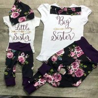 GH413A 100% cotton winter kids clothing newborn baby girl clothes set