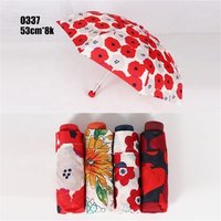 RST brand free shipping new product fashion design windproof high quality flower print 5 folds umbrella
