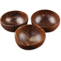 Creative Eco Friendly Custom Logo Soup Salad Fruit Natural Coconut Shell Bowl