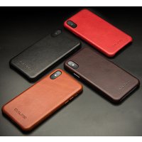 QIALINO Luxury Genuine Leather Phone Case For iPhone X