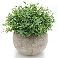 House Mini Plastic Artificial Plant potted faux small green potted plant gnats lifelike fejka Grass ideas