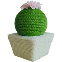 Ball cactus shape Sisal rope cat scratcher toy cat scratcher tree