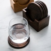 Wooden Coaster Set Drinks