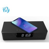 Home Gadget 2 Speakers Stereo Bass Sound FM Radio Handsfree Audio Music Player Wireless Bluetooth Speaker with LED Display
