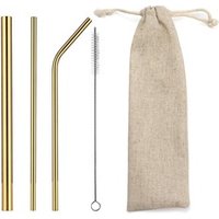 Stainless straw set BPA free stainless steel straws wholesale metal straw set zero waste