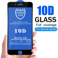 Top quality 9H 10D Screen Protector for iphone 6 7 8 plus X XS MAX Protective Mobile Phone Screen for iphone 8 Tempered Glass