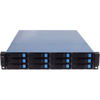 DAOHE Hot swap 2U 12bays Rackmount Chassis with redundant 1+1 800W power