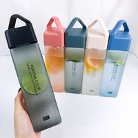 Portable Square Plastic Water Bottle