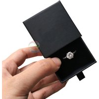 Wholesale Recycled Paper Cardboard Drawer Jewellery Ring Boxes with Insert