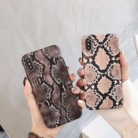 Vintage snake skin phone case for iPhone 6 7 8 Plus X XS XR XS Max