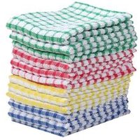Dishcloths 11x17 inches Cotton with High Absorbent Quick Dry Multi Use Kitchen Tea Towels, Dishtowels Pack of 12