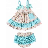Adorable Floral Print Swing Outfit Set
