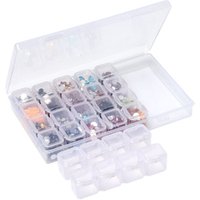 28 Grids Plastic storage box Nail tool storage Detachable transparent Pill box of Diamond Painting Accessories for DIY Craft