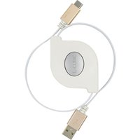 L-CUBIC 1.5m type c retractable data wire android mobile phone usb cable fast charging cable type-c data cable flat data line