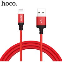 HOCO X14 Nylon Braided USB Cable for iPhone Fast Data Charging Cable for iPad Phone Charger Cord 1m