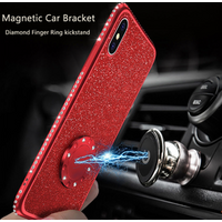 360 rotating ring stand electroplating glitter diamond bumper TPU phone cover case For iphone x xr xsmax 2019