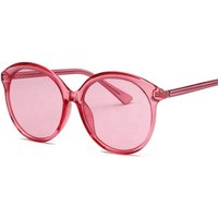 Wholesale Custom Logo UV400 Stylish Fashionable Trendy Round Ladies 2019 Transparent Sunglasses For Women Man